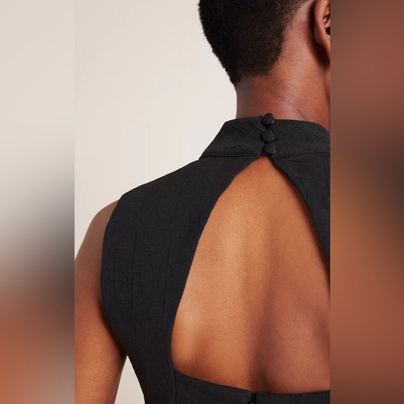 NWT Eva Franco Charley/Anthropology Mock Neck Jumpsuit. Size Small. - Picture 3 of 12